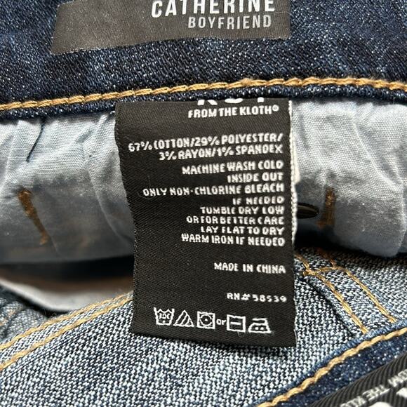 KUT From the Kloth Women's Catherine Boyfriend Medium Wash Jeans Size 2 - Picture 16 of 16